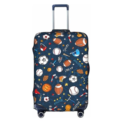 OUSXC Sport-Baseballspiel-Trolley-Koffer-Schutzhülle ist geeignet für Gepäckgrößen zwischen 45,7 - 81,3 cm, Weiss/opulenter Garten, X-Large von OUSXC