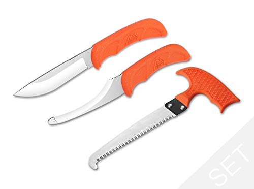 Outdoor 02OE056 Edge Unisex – Erwachsene Jaeger-Guide SK/GUT/Saw, orange, 12 cm von OUTDOOR EDGE