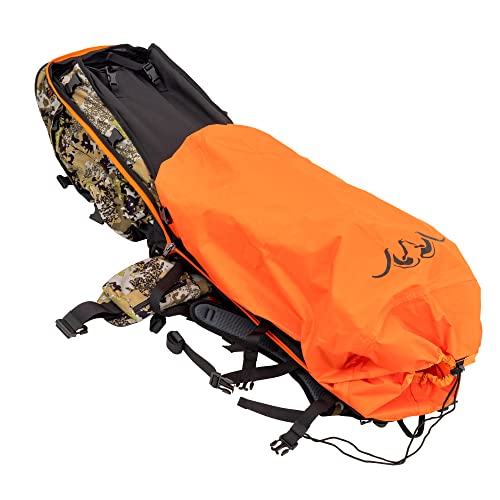Blaser Schweisssack Orange mit Kordelzug Verschluss | Bergesystem für die Jagd | Transportsack für die Jagd 52cm x 12cm für den Jagdrucksack von OUTDOORDINO