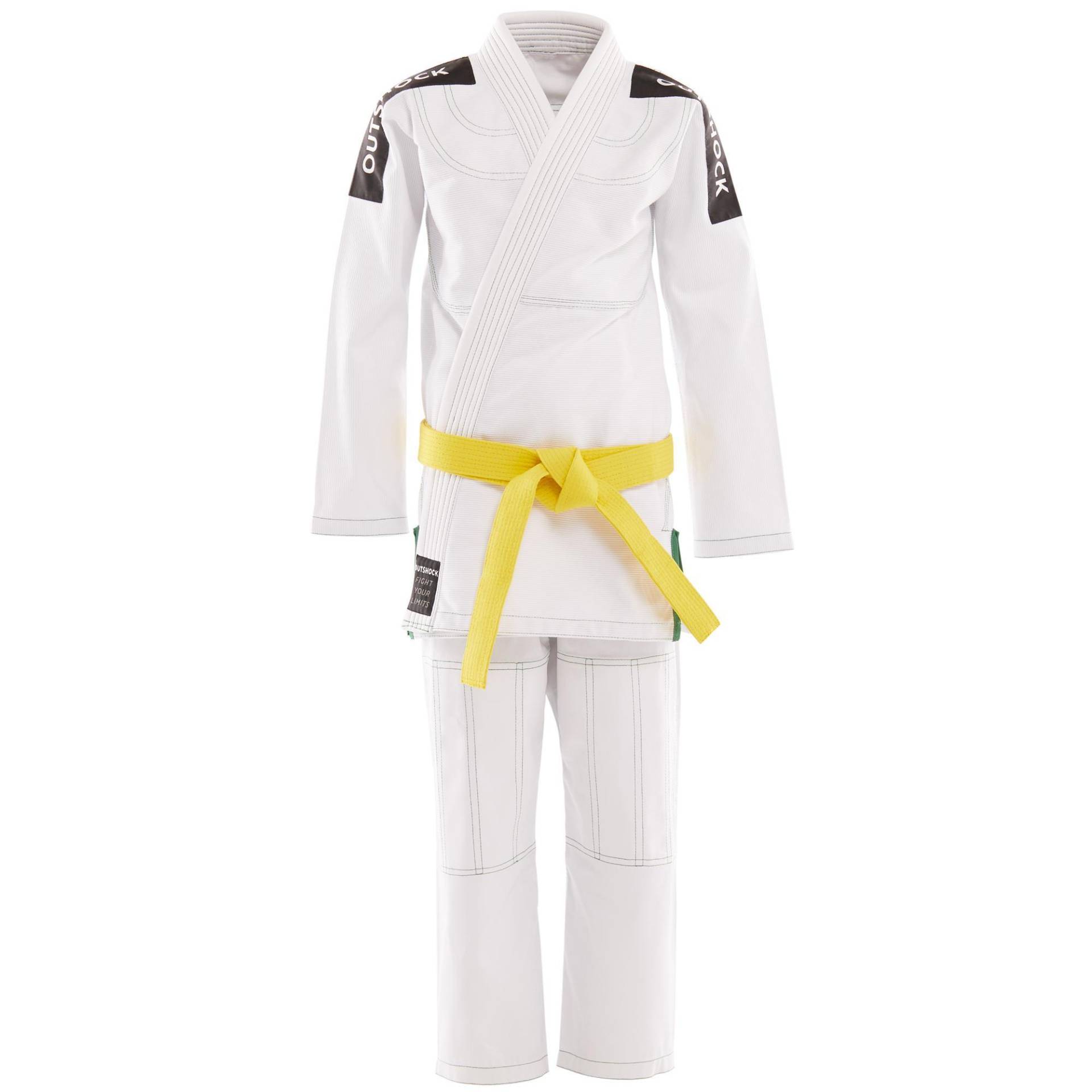 Kimono Kampfsportanzug Kinder BJJ - 500 weiss von OUTSHOCK