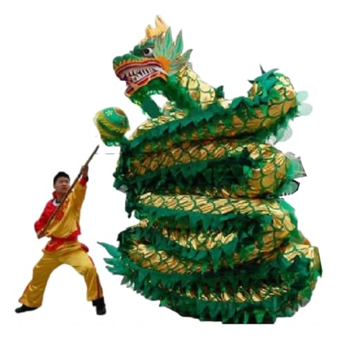 Chinesischer Drachentanz Zum Neujahr Chinesischer Drachentanz 18 M Löwentanz Traditionelle Sportarten Chinesisches Neujahrsfest Volkskunstaufführung Löwentanz Chinesischer Löwentanz(Grün) von OUYUE