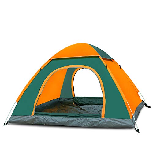 1-2 2-3 3-4 Personen Campingzelt, Insektenschutz für Belüftung und Belüftungszelt, Zelt für Picknick/Wandern/Angeln/im Freien, grüne Tür, 2 bis 3 Vision von OUZBEM