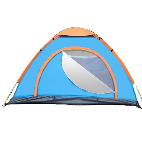 Campingzelte, automatisches Pop-Up-Sonnenschutzzelt für 2–3/3–4 Personen, Familienzelt für Strand/Garten/Angeln/Picknick, Wandern, Reisen, Blau, 3 bis 4 Personen Vision von OUZBEM
