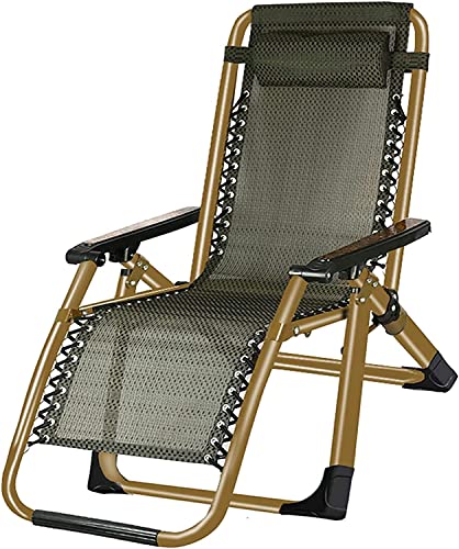 OUZBEM Korbstuhl Zero Gravity Chair Outdoor Klappbarer PE-Korb-Liegestuhl für Garten, Terrasse, Veranda, Balkon, Strand, Schwimmbad Vision von OUZBEM