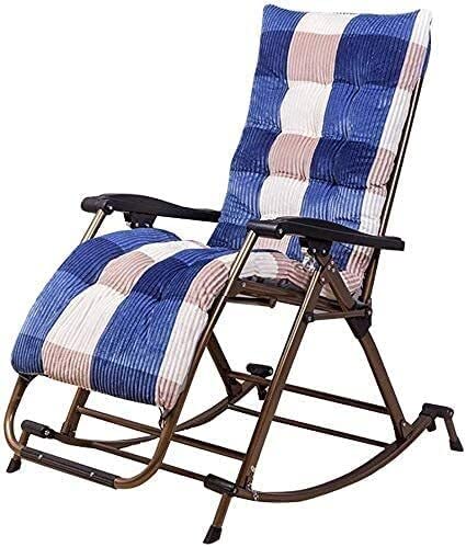 OUZBEM Zero Gravity Chair Schaukelstuhl Outdoor Garten für Erwachsene Relax Comfort |Klappbarer Sonnenliegestuhl, Liegestühle, Liegestuhl mit Kissen für Terrasse, Veranda, Garten, Rasen, Camping, von OUZBEM