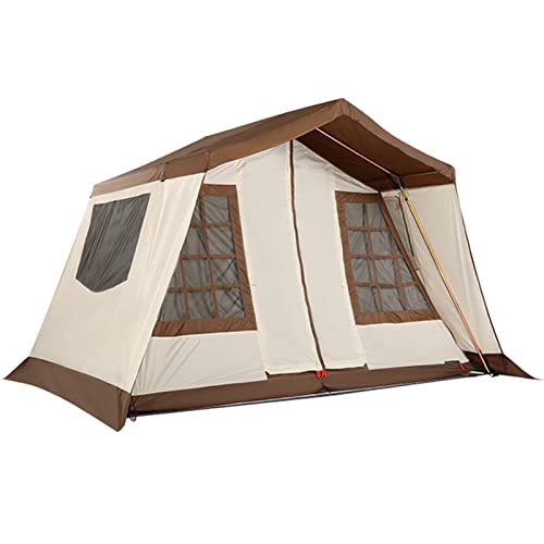 Tipi-Zelt für 5–6 Personen/Instantzelt für Camping, Winddichte Kuppel-Familienzelte für Camping, Wandern und Outdoor, tragbares Zelt mit Tragetasche, für 3 Jahreszeiten Vision von OUZBEM