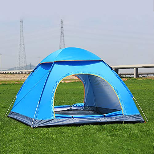 Zelt, Pop-up-Zelt, Strandzelt, Campingzelte, Innenzelt, Familienzelt, Pop-up-Zelte für Erwachsene, blau, 1 bis 2 Vision von OUZBEM
