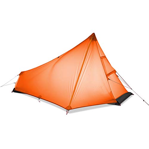 Zelt Oudoor Campingzelt 3 Saison 1 Einzelperson Zelt mit Nylon-Silikonbeschichtung für Wanderreisen Vision von OUZBEM