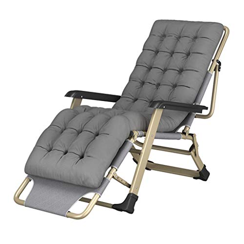 Zero Gravity Lounge Chair, Sonnenliege, Liegestühle, Zero Gravity Chairs, Liegestuhl für den Außenbereich, verstellbare Sonnenliege, Gartenstuhl, Sonnenliegen, verstellbar und zusammenklappbar, Grau, von OUZBEM
