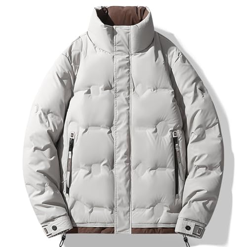 OUZHJKRZ Daunenjacke Herren Warme Wasserdicht Down Jackets Winddicht Down Jackets Winter Puffer Coat Geeignet für Das Tägliche Pendeln Im Freien Sport Oder Freizeitreisen Im Winter,A,4XL von OUZHJKRZ