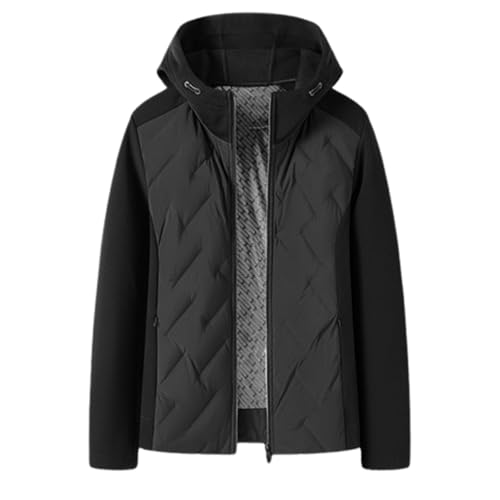 OUZHJKRZ Daunenjacke Unisex Warme Wasserdicht Down Jackets Winddicht Down Jackets Winter Puffer Coat Kältebeständig und Lässig Geeignet für Den Täglichen Gebrauch Im Büro,A1(Men),3XL von OUZHJKRZ