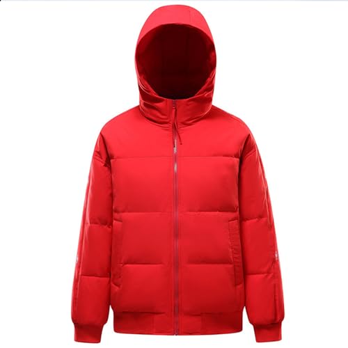 OUZHJKRZ Daunenjacke Unisex Warme Wasserdicht Down Jackets Winddicht Down Jackets Winter Puffer Coat Leicht und Bequem Geeignet Zum Klettern und Laufen Im Freien,C,M von OUZHJKRZ