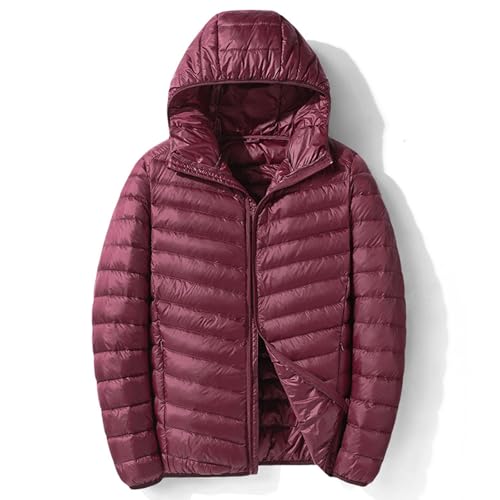 OUZHJKRZ Daunenjacke Unisex Warme Wasserdicht Down Jackets Winddicht Down Jackets Winter Puffer Coat Leicht und Bequem Geeignet für Eine Vielzahl Von Orten,D,4XL von OUZHJKRZ