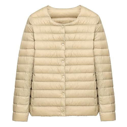 OUZHJKRZ Daunenjacke Warme Wasserdicht Down Jackets Winddicht Down Jackets Winter Puffer Coat Leichter Rundhalsausschnitt für Den Außenbereich Geeignet,M,L von OUZHJKRZ