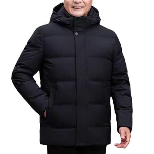 OUZHJKRZ Herren Daunenjacke Warme MäNner Hooded Wasserdicht Winddicht Winterjacke Geeignet für den Außenbereich,A,M von OUZHJKRZ