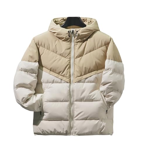 OUZHJKRZ Herren Daunenjacke Warme Wasserdicht Winddicht Winterjacke Geeignet für den Außenbereich,A,3XL von OUZHJKRZ