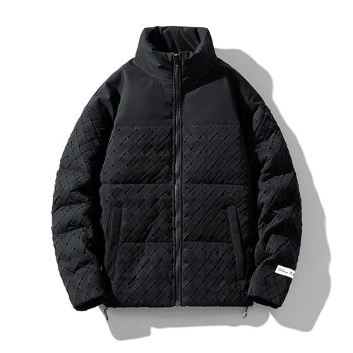 OUZHJKRZ Herren DaunenjackeWarme MäNner Wasserdicht Winddicht Winter Puffer Coat Modischer Stil Lässiger Stil Vielseitig Einsetzbar,B,XL von OUZHJKRZ