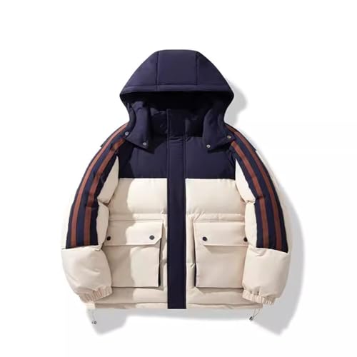 OUZHJKRZ Mode Herren DaunenjackeWarme MäNner Wasserdicht Winddicht Winter Puffer Coat Personalisierte Sport-Serie Geeignet für Den Winter Im Freien,C,2XL von OUZHJKRZ