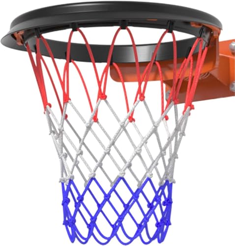 OUlxxluo Outdoor-Basketballkorb | Weicher TPU-Basketballkorb, Standardgröße 45 cm, mit Netz und Zubehör, Komplettset | Wandmontierter Basketballkorb für Stadien, Schulen und Parks von OUlxxluo