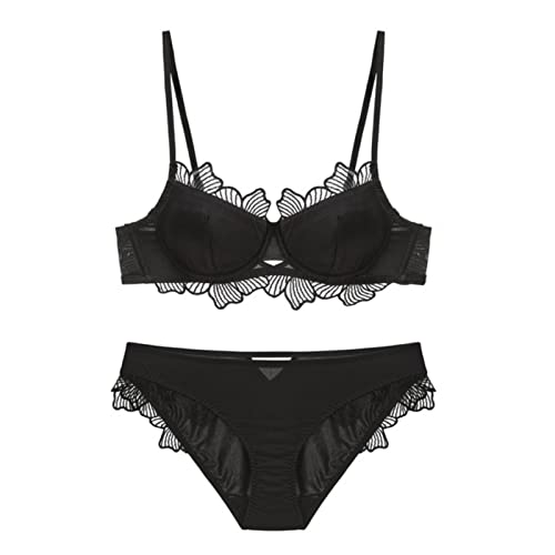 OVLAJ BH BH Sets Spitzen Bestickter Rüschen BH Sets Französisch Bequem-Black,80C OVLAJ BH BH Sets Spitzen Bestickter Rüschen BH Sets Französisch Bequem-Black,80C von OVLAJ