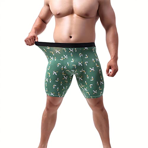 OVLAJ Boxershorts Herren 2Pcs Lange Bein Shorts Boxer Herren Unterwäsche Männer Höschen Männer Unterhose Boxershorts Ice Seide Langes Plus -Größe Boxer-Style C,4XL OVLAJ Boxershorts Herren 2Pcs Lange Bein Shorts Boxer Herren Unterwäsche Männer Höschen Männer Unterhose Boxershorts Ice Seide Langes Plus -Größe Boxer-Style C,4XL von OVLAJ