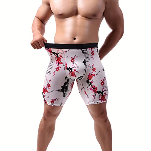 OVLAJ Boxershorts Herren 2Pcs Lange Bein Shorts Boxer Herren Unterwäsche Männer Höschen Männer Unterhose Boxershorts Ice Seide Langes Plus -Größe Boxer-Style D,XXL OVLAJ Boxershorts Herren 2Pcs Lange Bein Shorts Boxer Herren Unterwäsche Männer Höschen Männer Unterhose Boxershorts Ice Seide Langes Plus -Größe Boxer-Style D,XXL von OVLAJ