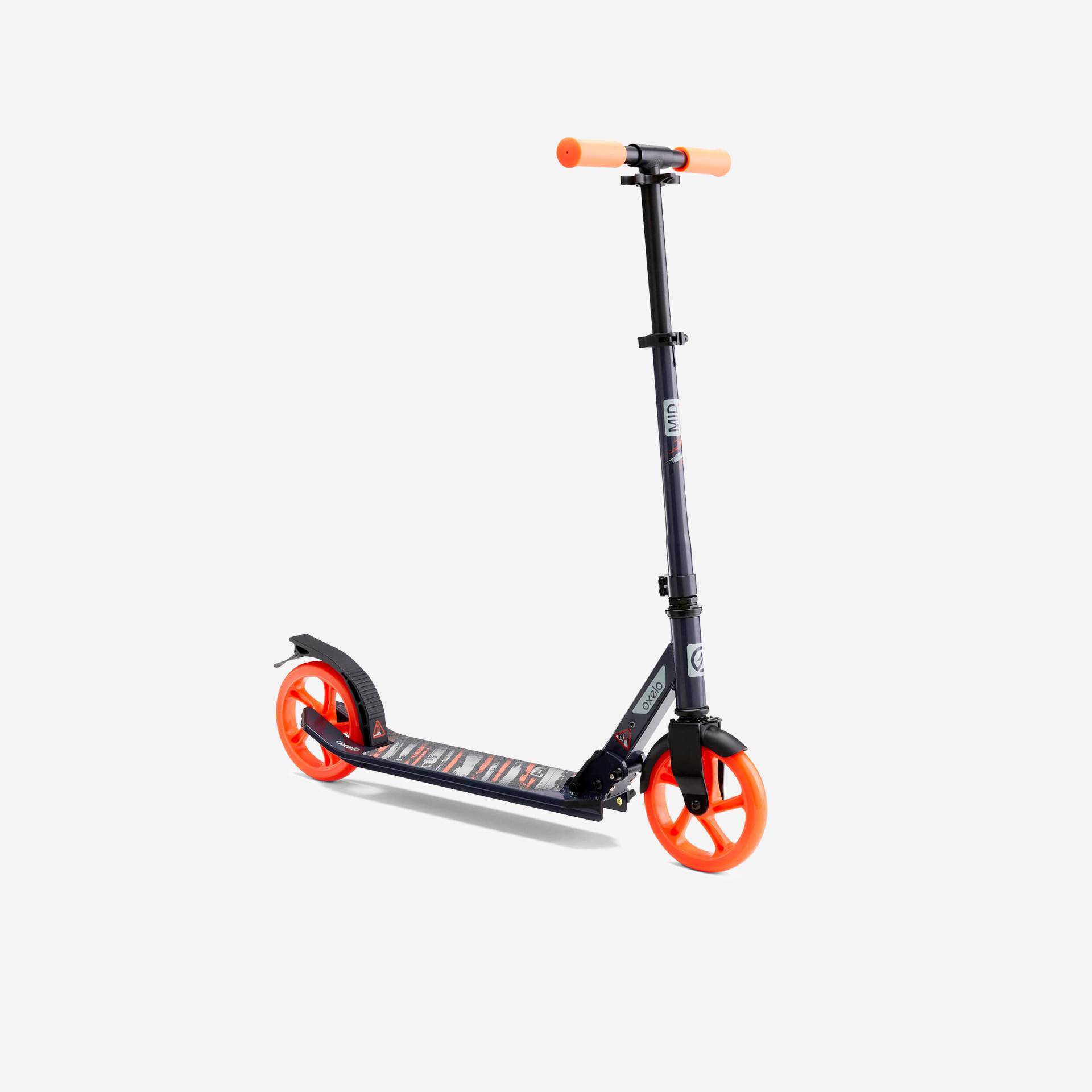 City Roller Scooter mit Ständer - Mid 7 marineblau/orange City Roller Scooter mit Ständer - Mid 7 marineblau/orange von OXELO