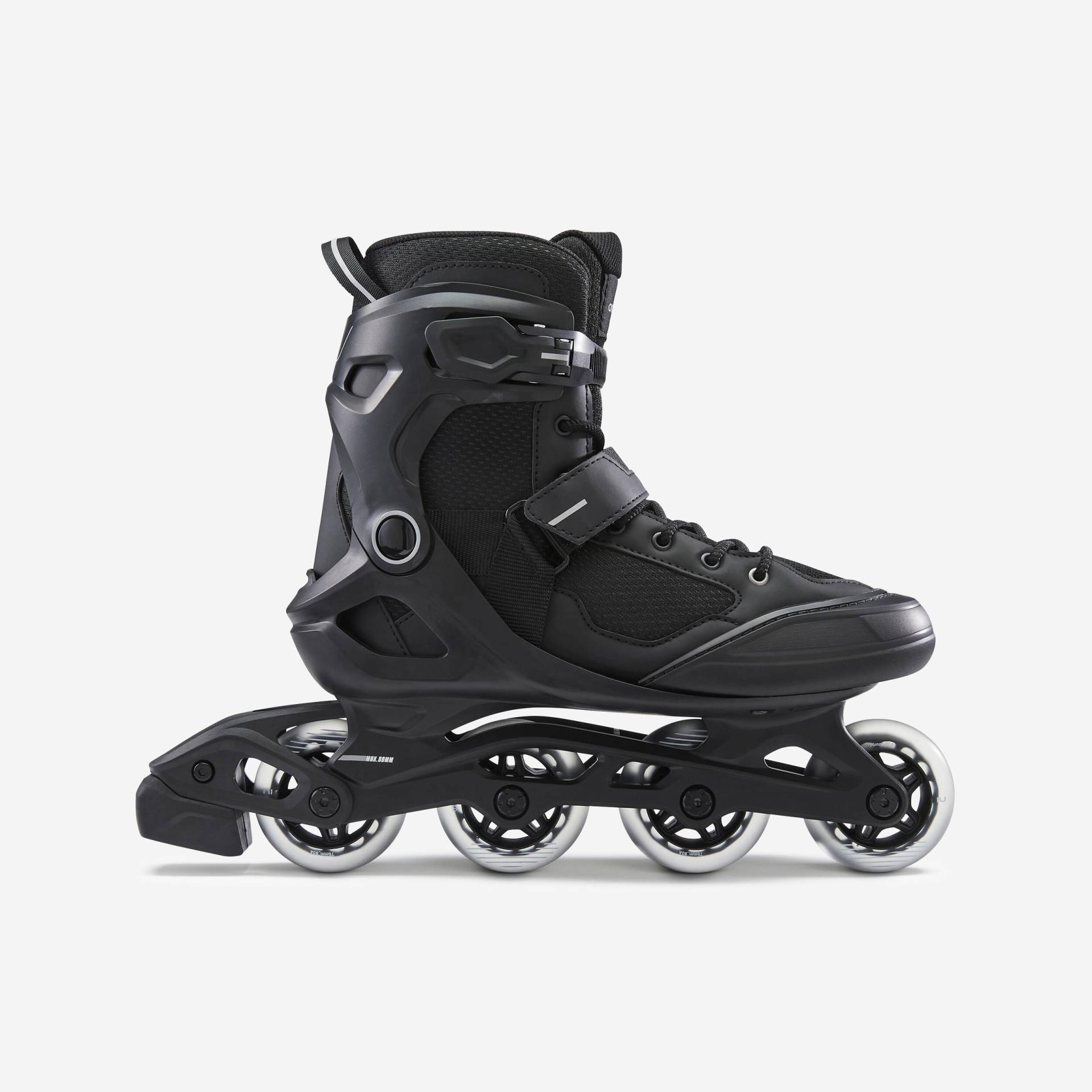 Inline-Skates Fitness FIT 100 Damen/Herren schwarz/silber von OXELO