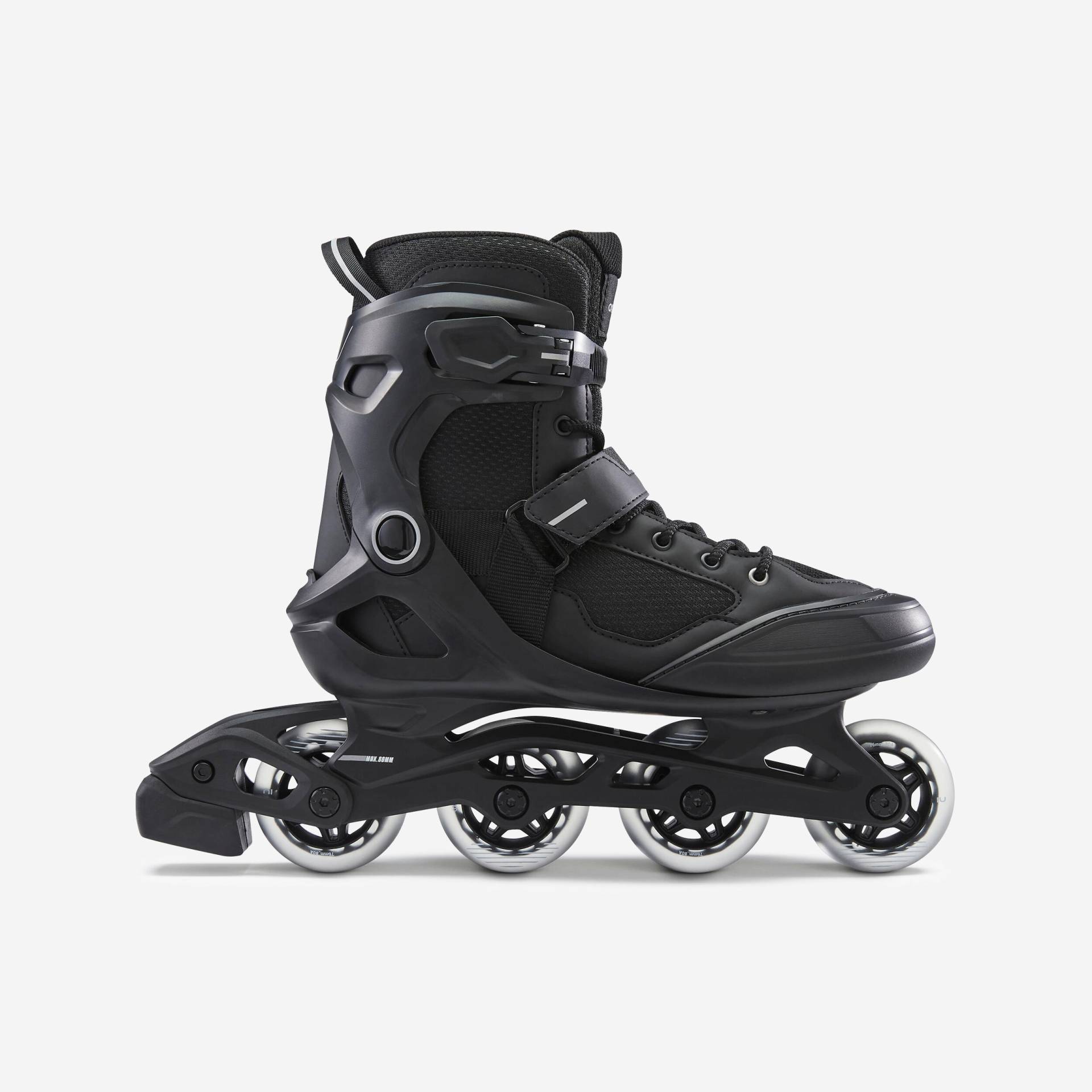 Inline-Skates Fitness FIT 100 Damen/Herren schwarz/silber Inline-Skates Fitness FIT 100 Damen/Herren schwarz/silber von OXELO