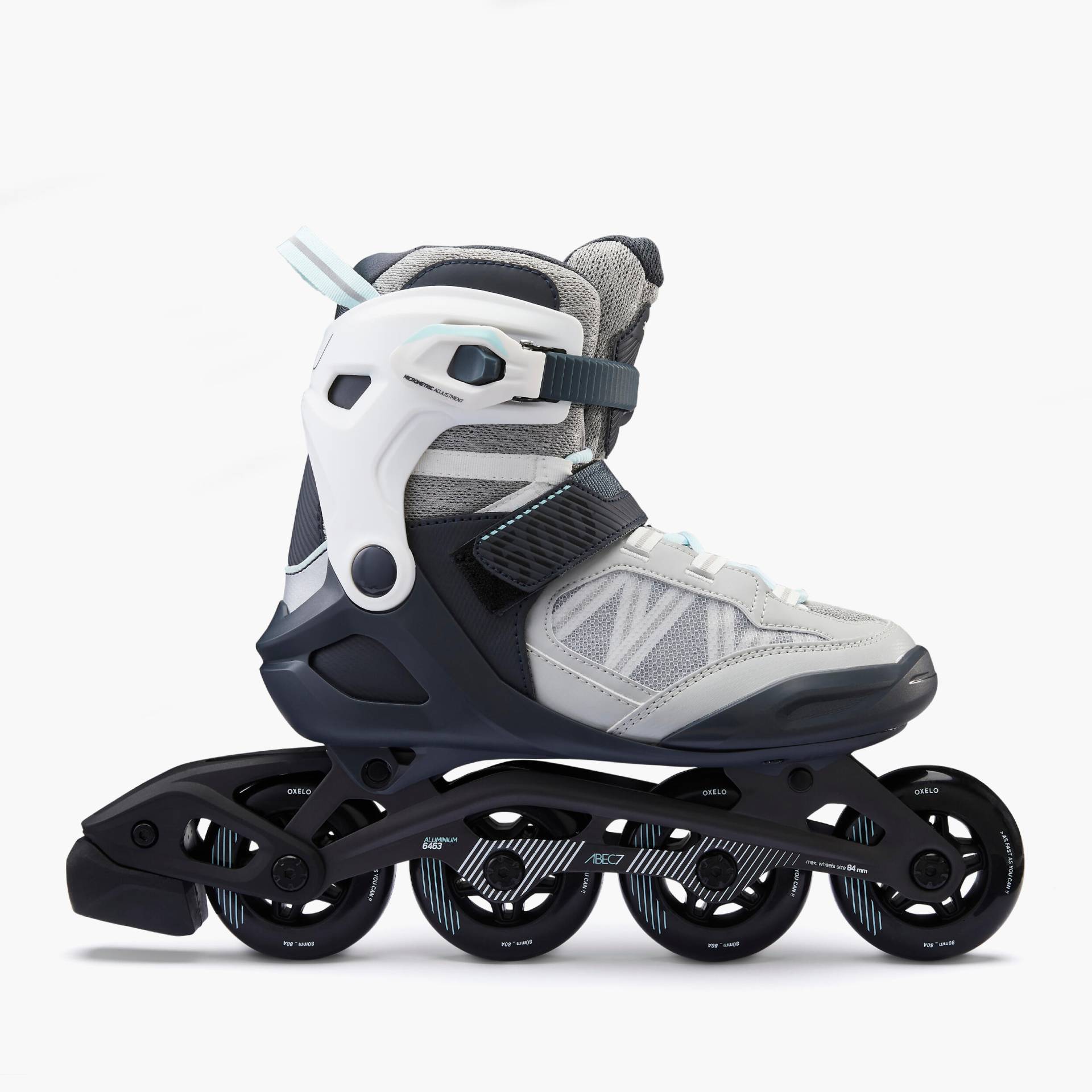 Inline-Skates Inliner Damen/Herren - FIT500 hellgrau von OXELO