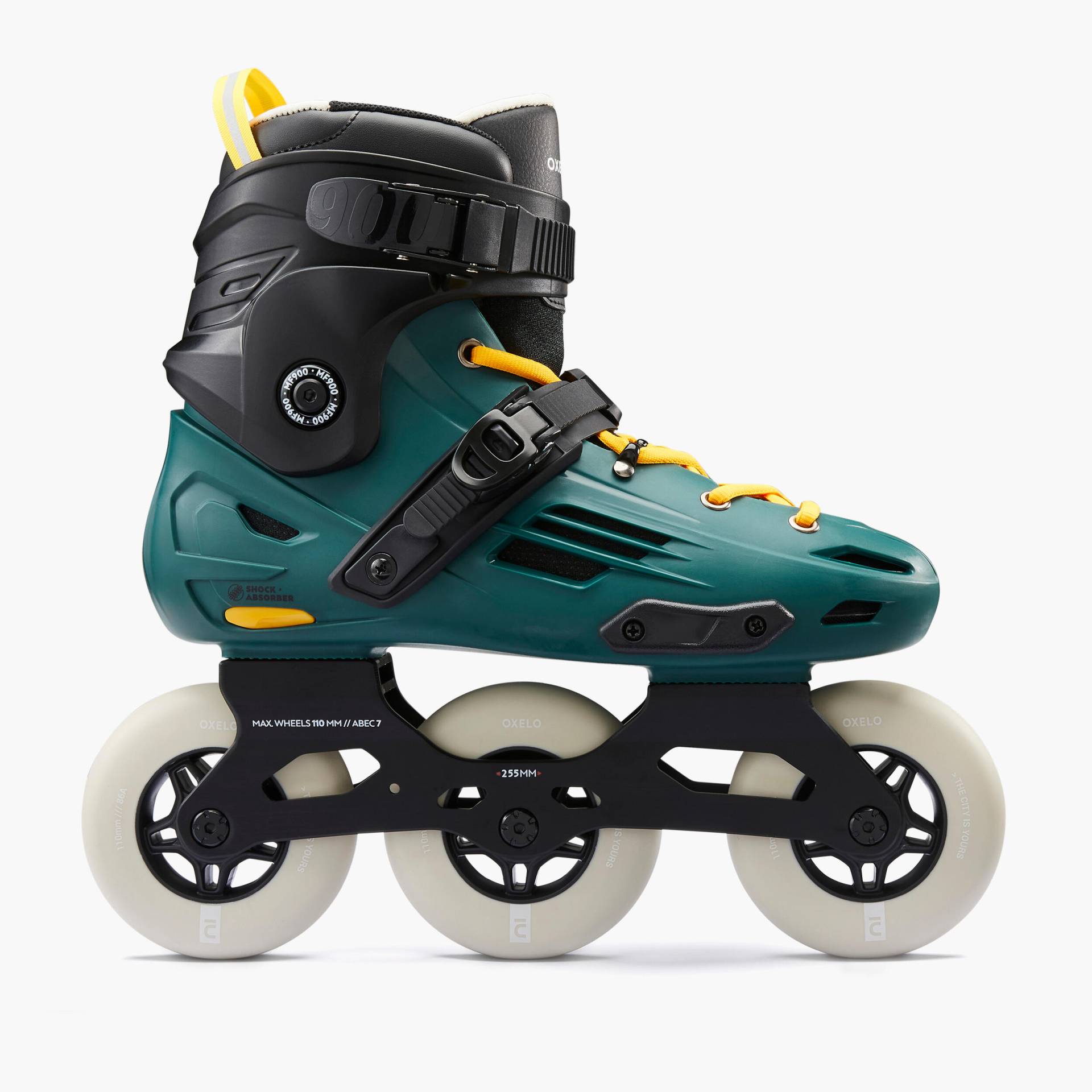 Inline Skates Inliner Freeskate MF900 Erwachsene urban green von OXELO