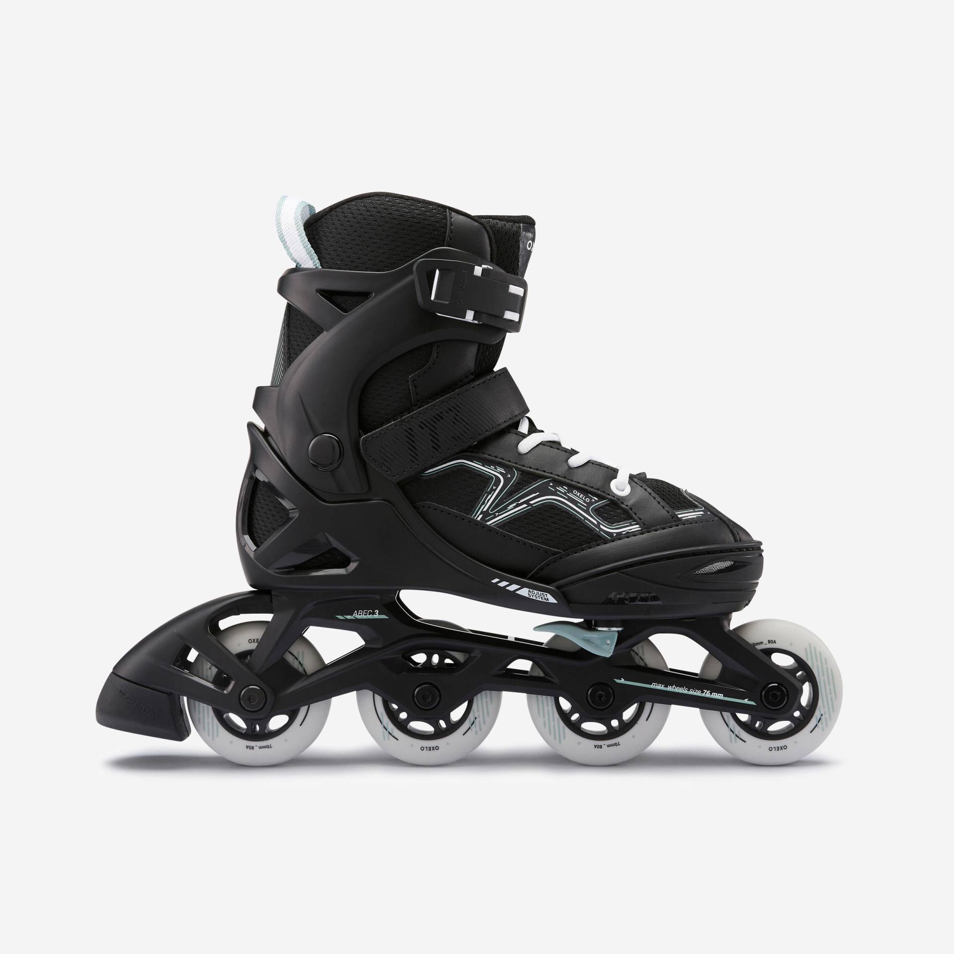 Inline Skates Kinder Fitness FIT3 größenverstellbar schwarz/khaki Inline Skates Kinder Fitness FIT3 größenverstellbar schwarz/khaki von OXELO