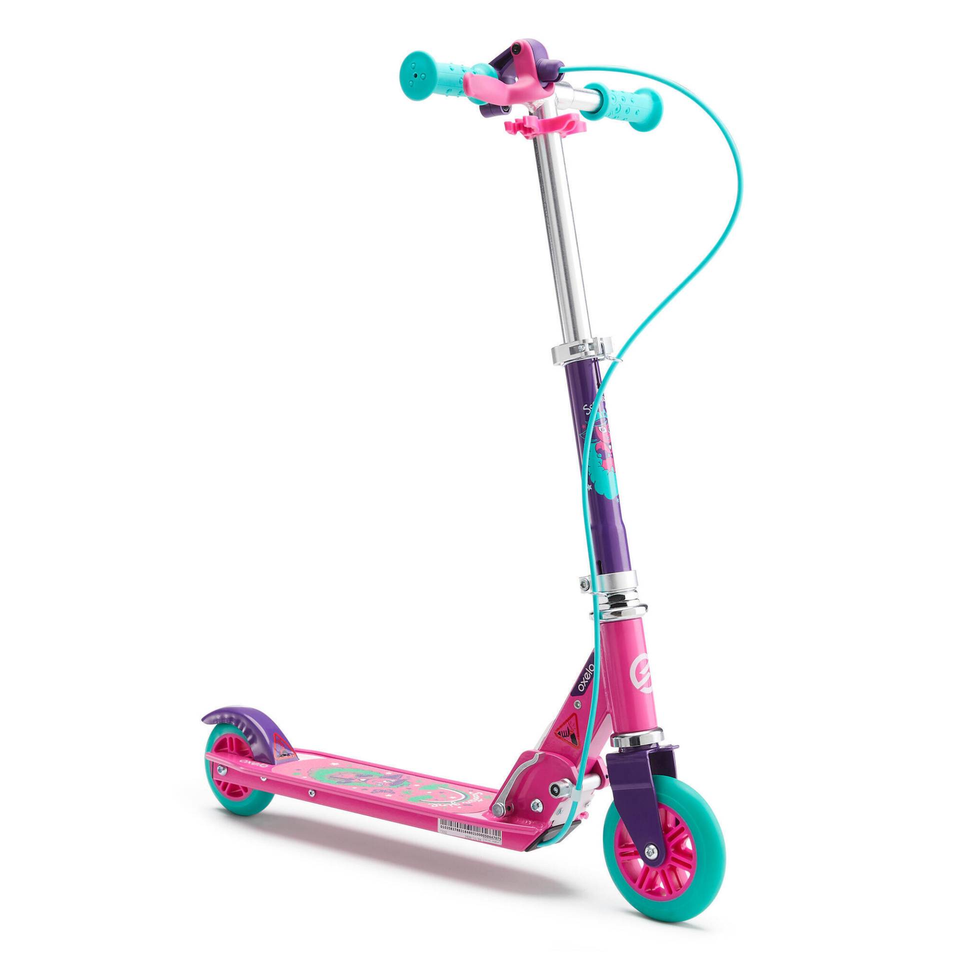 Scooter Tretroller mit Bremse Kinder - Play 5 violett von OXELO