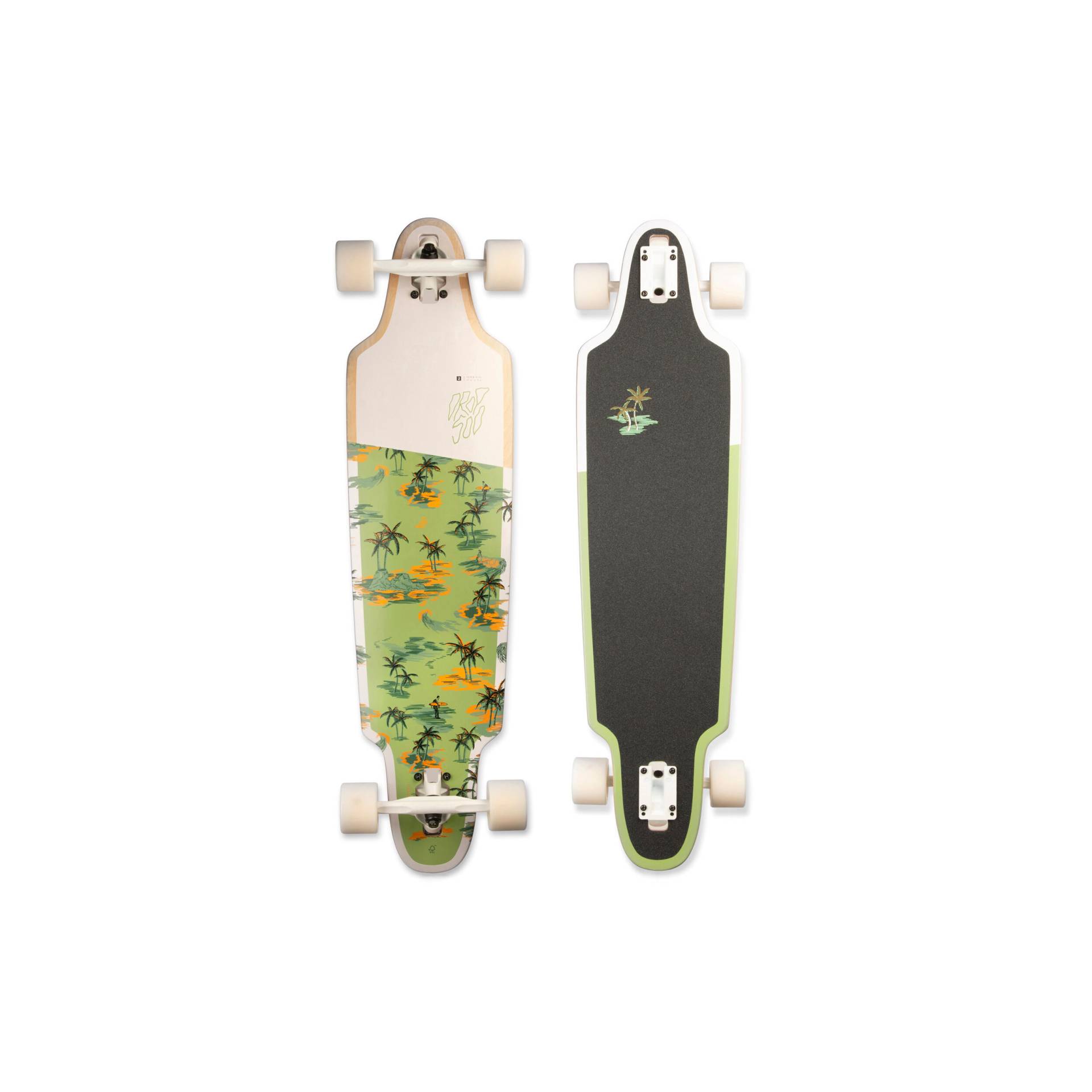 Longboard Drop 500 180mm Palm Trees Longboard Drop 500 180mm Palm Trees von Decathlon