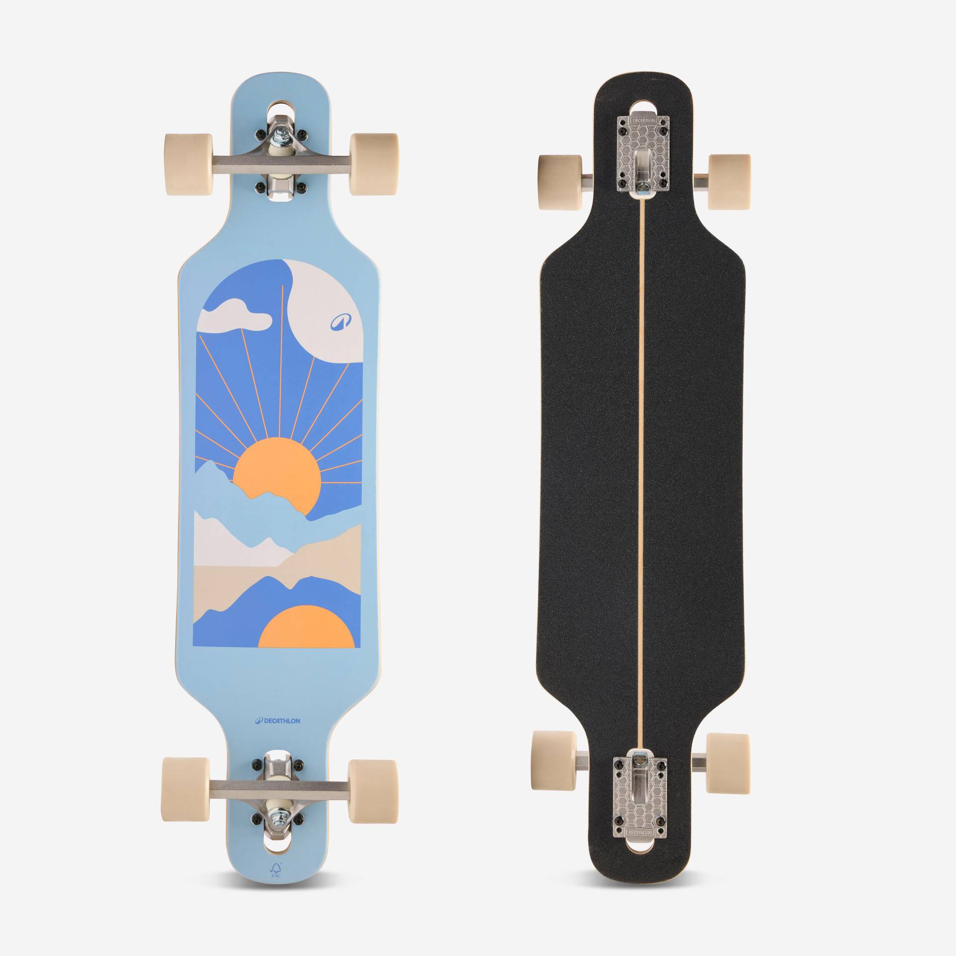 Longboard Einsteiger - Drop 100 Mini Sunrise Longboard Einsteiger - Drop 100 Mini Sunrise von Decathlon