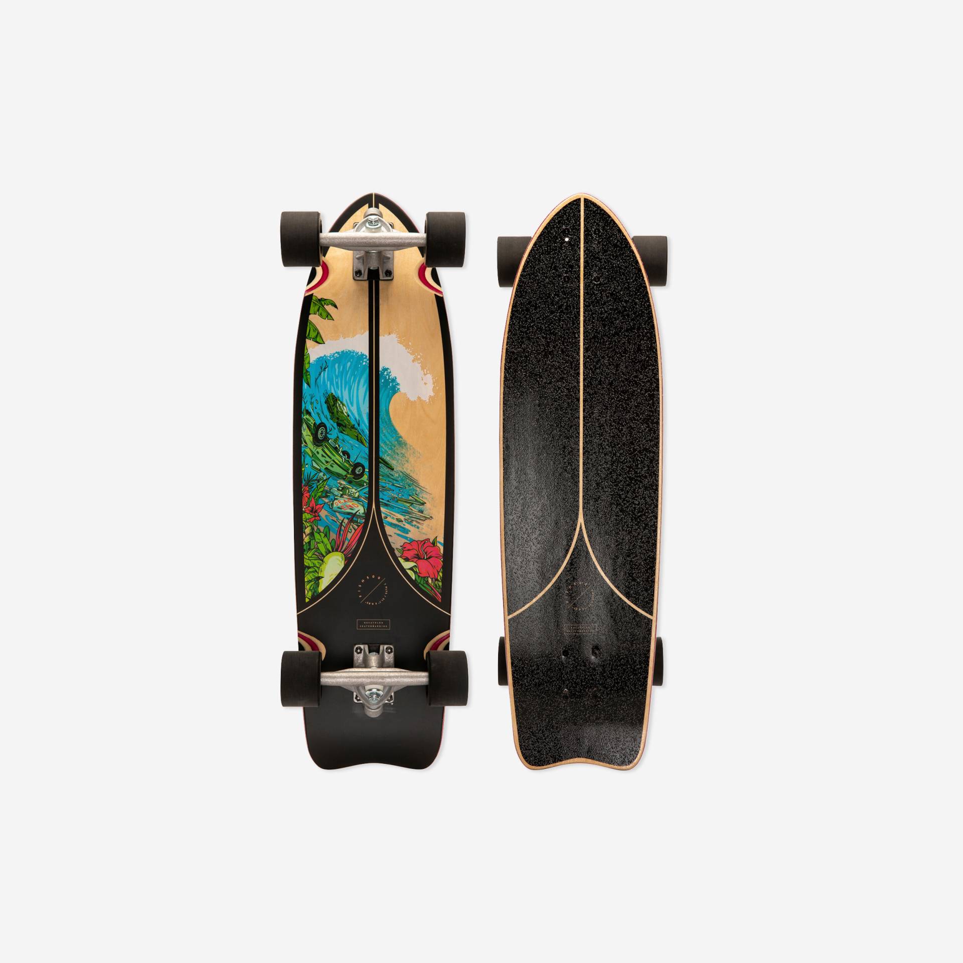 Longboard Fish 500 schwarz Longboard Fish 500 schwarz von Decathlon