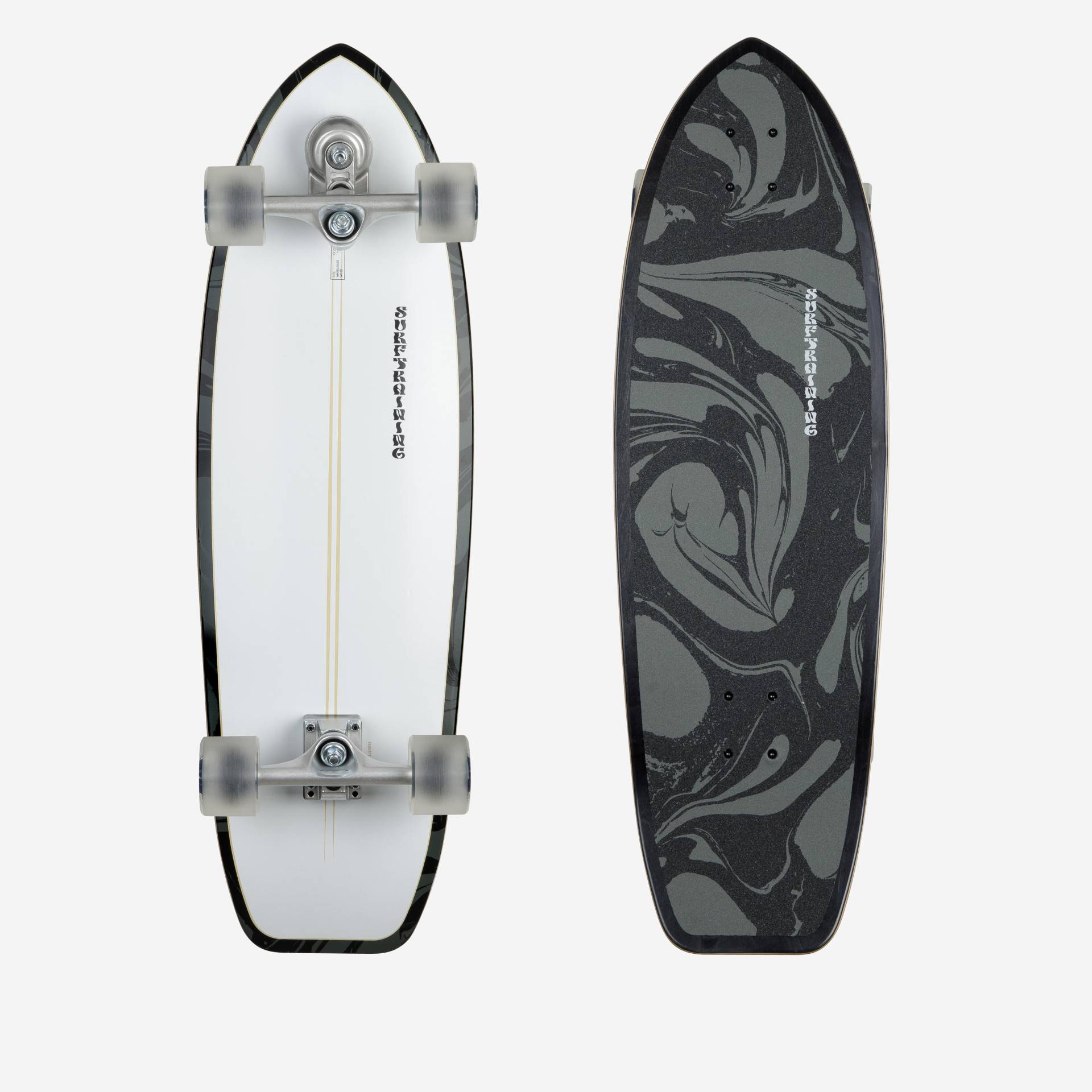 Longboard Surfskate Surftraining 34" - White Oil Longboard Surfskate Surftraining 34" - White Oil von Decathlon