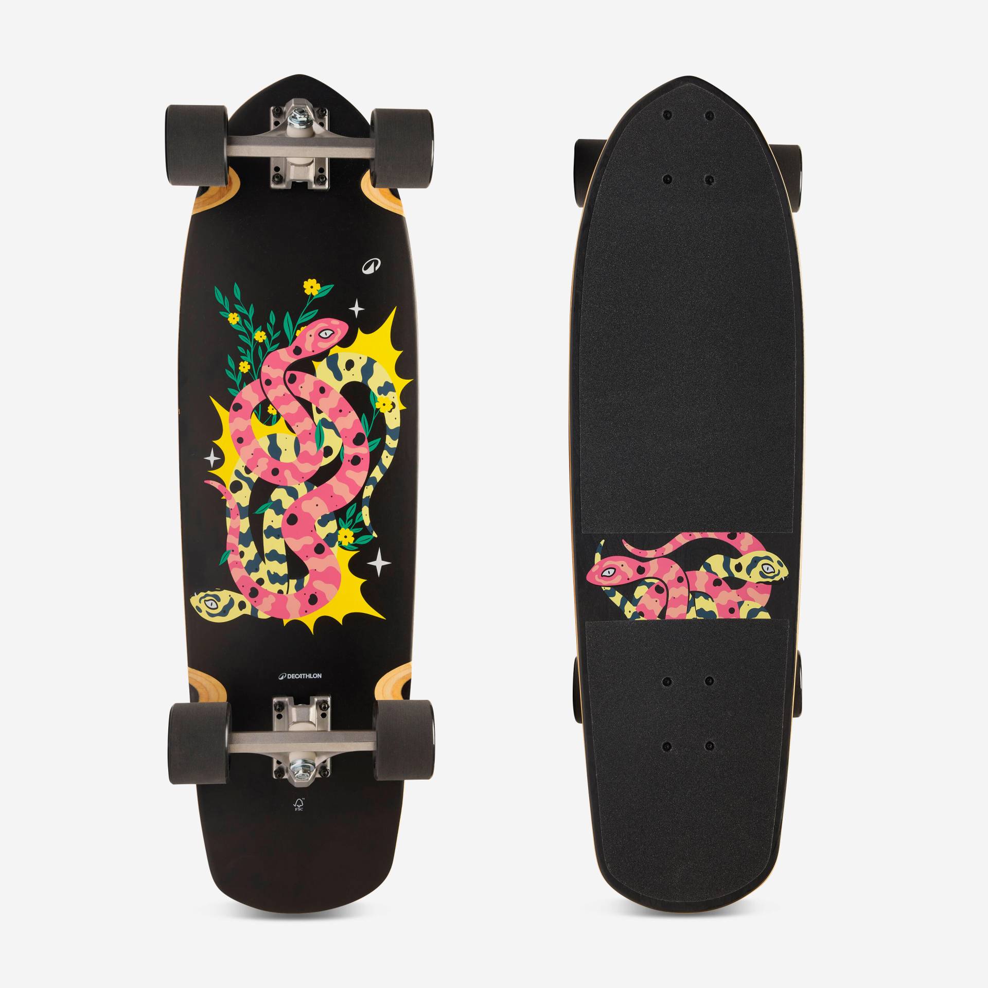 Longboard Truck 150 mm Rollen 70 mm 78A - Venice 500 Longboard Truck 150 mm Rollen 70 mm 78A - Venice 500 von Decathlon
