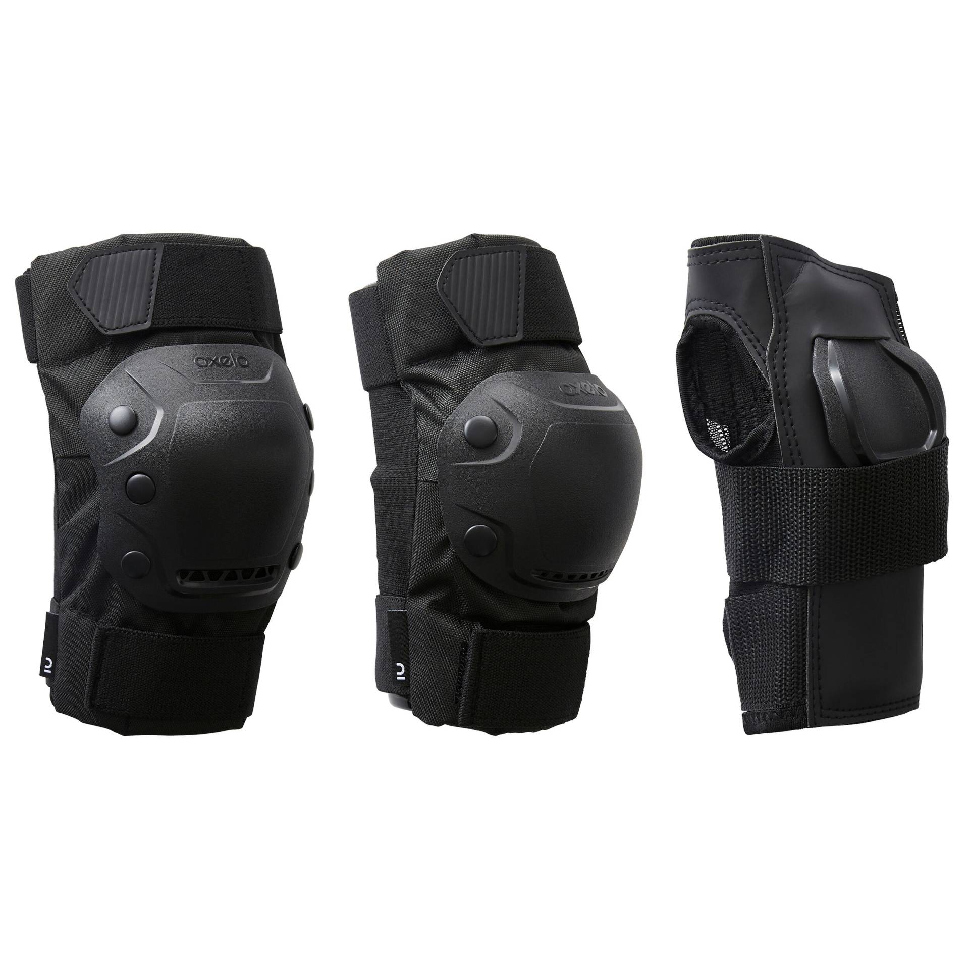 Protektoren Schoner Damen/Herren 3er-Set Inliner - FIT500 schwarz Protektoren Schoner Damen/Herren 3er-Set Inliner - FIT500 schwarz von OXELO