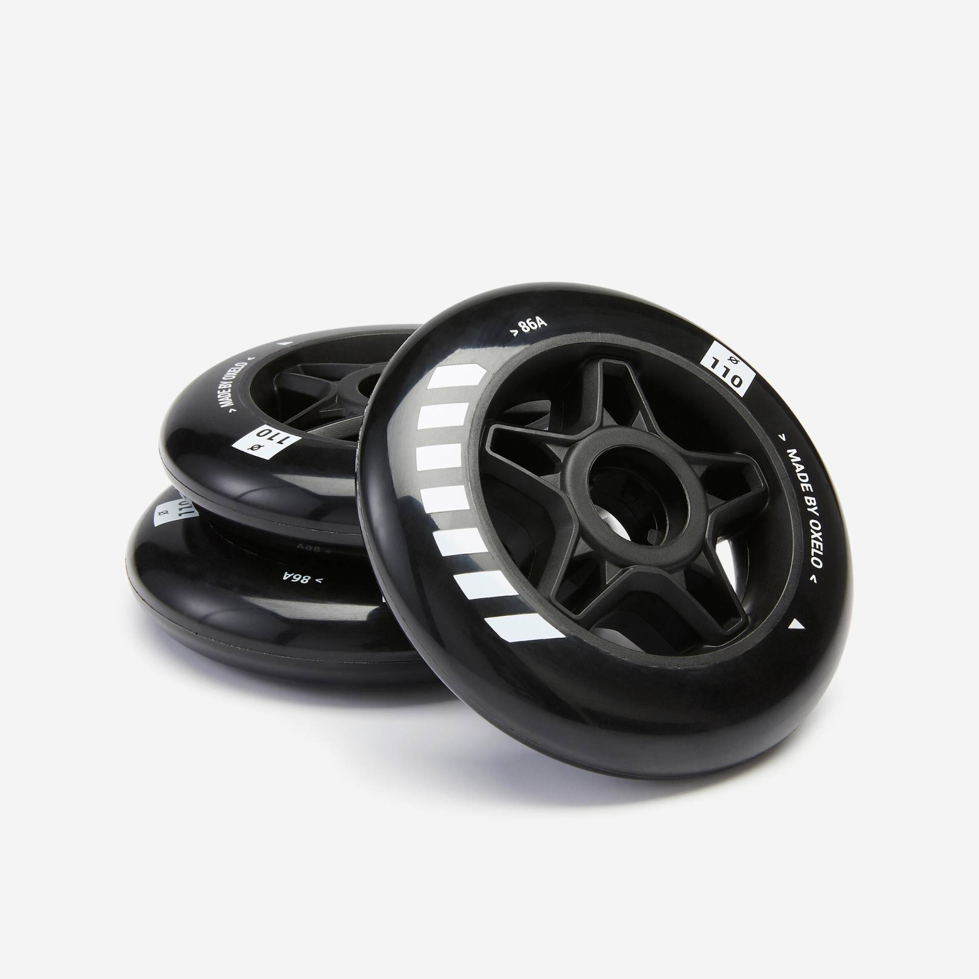 Rollen Inline Skates Oxelo 110 mm 86A 3 Stück schwarz Rollen Inline Skates Oxelo 110 mm 86A 3 Stück schwarz von OXELO