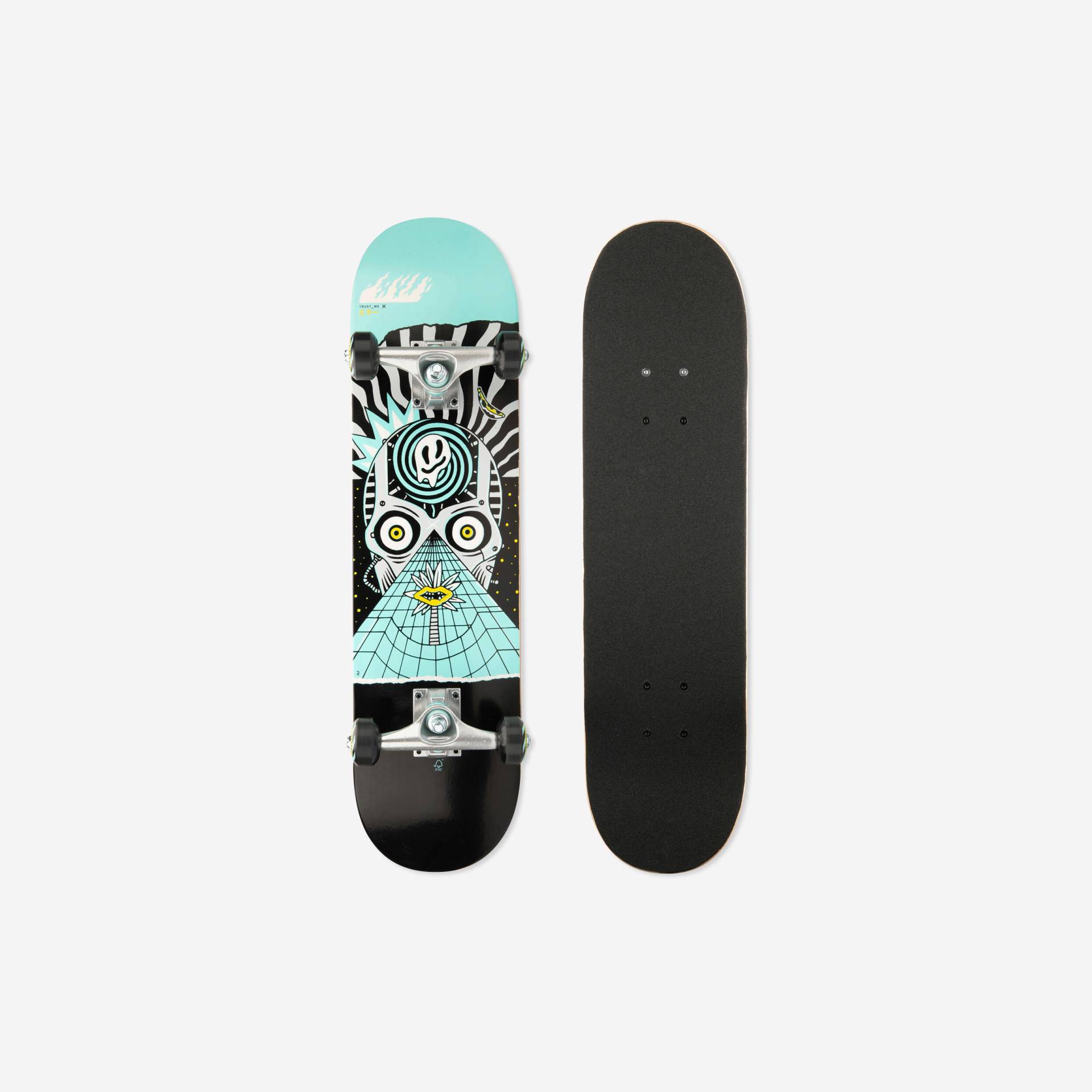 Skateboard Deck Kinder 8-12 Jahre CP100 Mid Cosmic 7.6" Skateboard Deck Kinder 8-12 Jahre CP100 Mid Cosmic 7.6" von Decathlon
