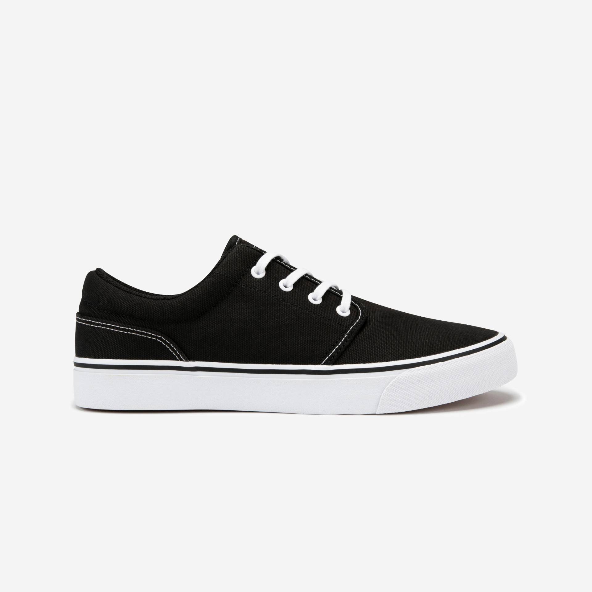 Skaterschuhe Vulca 100 Sneaker Erwachsene schwarz/weiss von OXELO