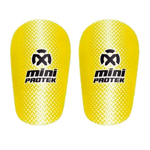 Oxum Sport – Mini-Schienbeinschoner für Fußball für Kinder und Erwachsene – Größe S 8,3x5,5 cm Gelb von OXUM