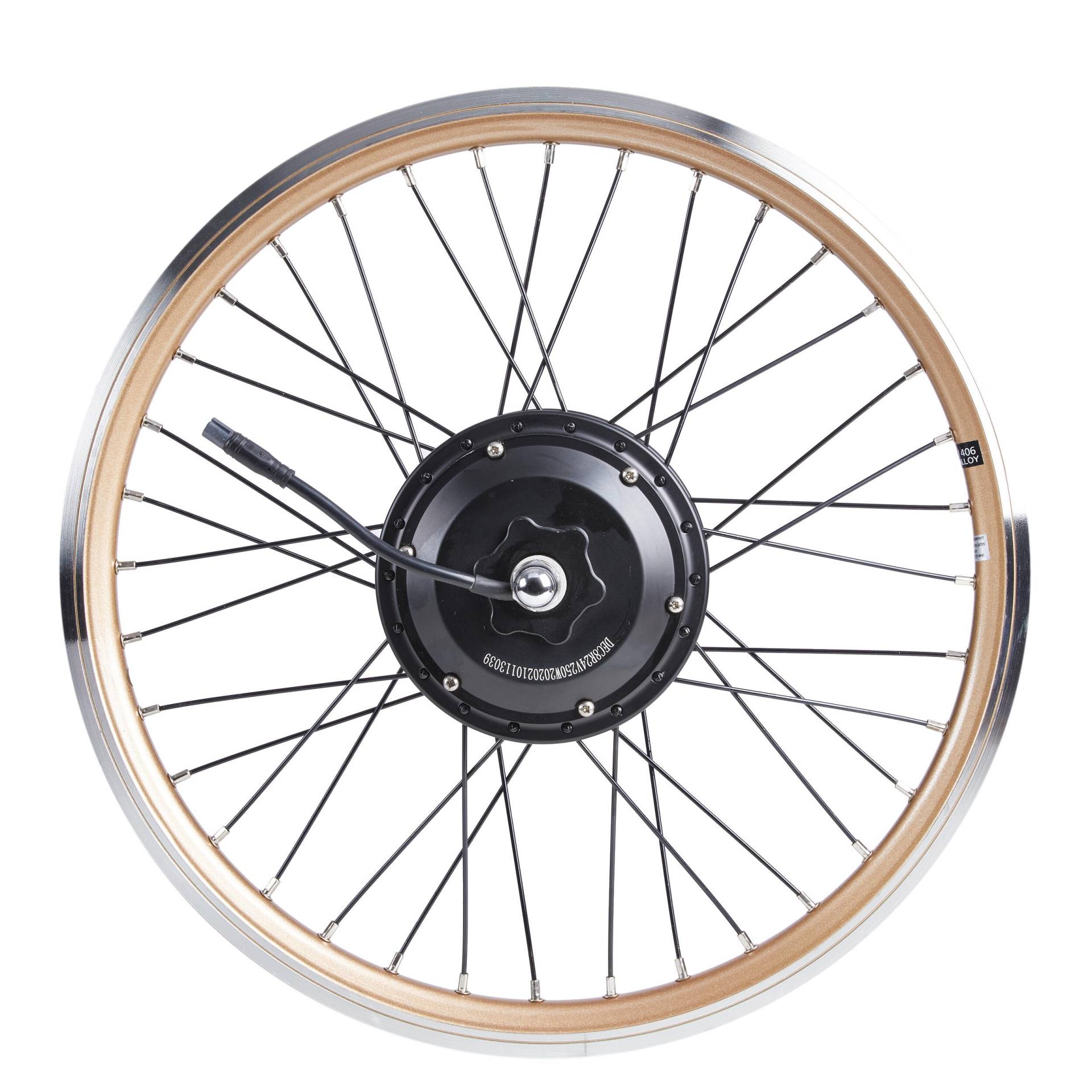 Hinterrad für Klapprad-E-Bike 20 Zoll Motor Hoptown 500 gold Hinterrad für Klapprad-E-Bike 20 Zoll Motor Hoptown 500 gold von OXYLANE
