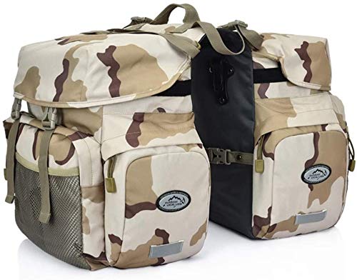 50L Satteltaschen Für Fahrrad Gepäckträger Wasserdicht, Double Bike Bag Taschen Einstellbare Große Kapazität 600D Polyester Fahrradtasche Reflektierende Bänder Fahrradgepäckträgertaschen Hinten,Tarnen 50L Satteltaschen Für Fahrrad Gepäckträger Wasserdicht, Double Bike Bag Taschen Einstellbare Große Kapazität 600D Polyester Fahrradtasche Reflektierende Bänder Fahrradgepäckträgertaschen Hinten,Tarnen von OYHN