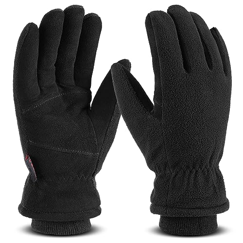 OZERO Winterhandschuhe,Thermal Winddicht Lederhandschuhe,1 Paar, Schwarz, M OZERO Winterhandschuhe,Thermal Winddicht Lederhandschuhe,1 Paar, Schwarz, M von OZERO