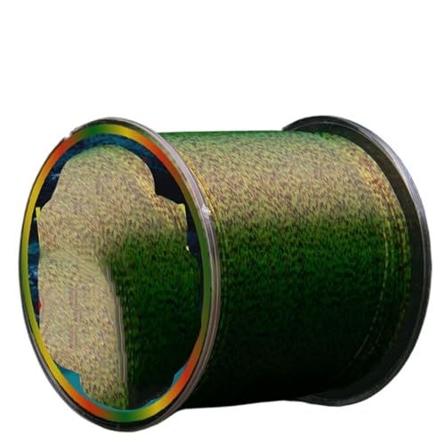 Angelschnur 500 m unsichtbare Angelschnur, Monofilament-Nylon-gefleckte, beschichtete Speckle-Schnur, Karpfen-Sinkschnur Fischdraht (Color : 500m Green, Size : 0.43mm - 7.0) von OZLCUA