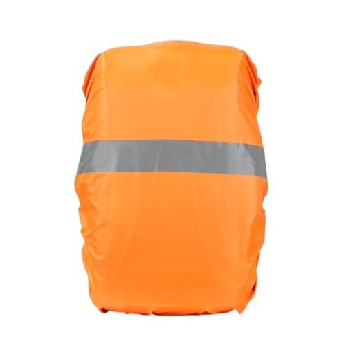 OZLCUA Regenschutz-Rucksack 20/35L Regenschutz for Rucksack, wasserdicht, Outdoor, Wandern, Staub, UV-Schutz, Nacht, reflektierender Regenschutz wasserdichte Rucksackhülle(Orange-30-40L) von OZLCUA