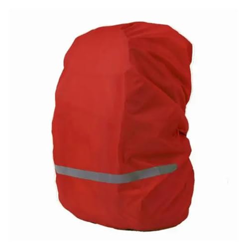 OZLCUA Regenschutz-Rucksack 30L-40L Einstellbare Wasserdicht Staubdicht Rucksack Regen Abdeckung Tragbare Ultraleicht Schulter Schützen Outdoor Werkzeuge Wandern wasserdichte Rucksackhülle(Red Color) von OZLCUA