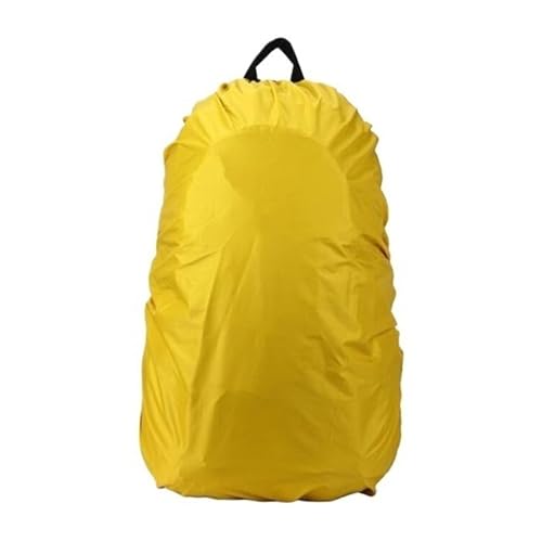 OZLCUA Regenschutz-Rucksack Outdoor Sport Taschen Abdeckung Wasserdicht Regensicher Rucksack Rucksack Regen Staub Abdeckung Tasche for Camping Wandern wasserdichte Rucksackhülle(35L Yellow Cover) von OZLCUA